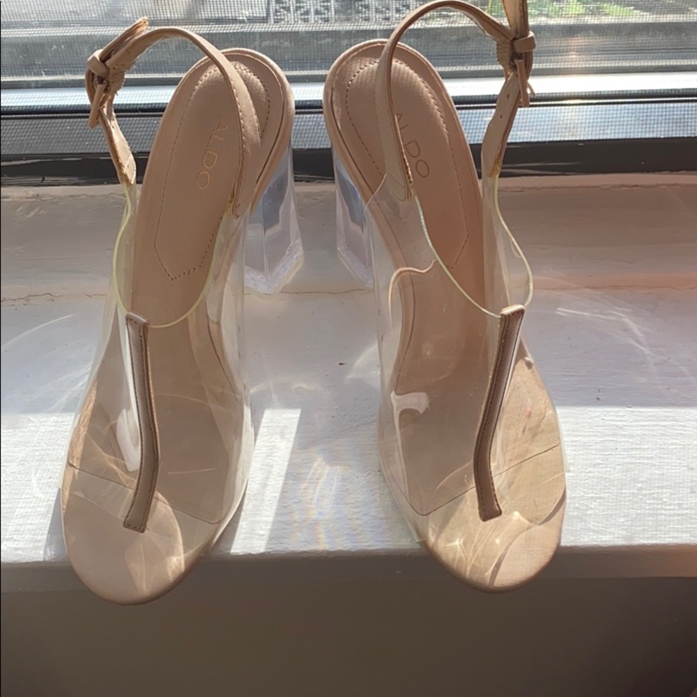 **SOLD** ALDO Clear Heels (Floriza)